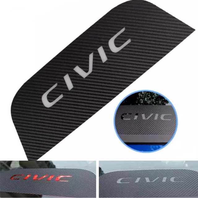 สติ๊กเกอร์-sticker-civic-ติดไฟเบรคท้ายรถ-ลายคาร์บอน-carbon