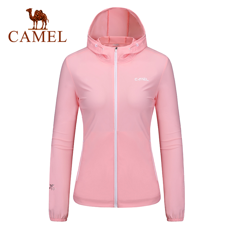 camel-เสื้อแจ็คเก็ตป้องกันแสงแดดกลางแจ้งสำหรับผู้หญิง