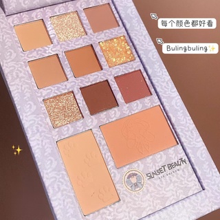 ภาพหน้าปกสินค้าSunset Beauty Eye shadow 11 ช่อง เนื้อแมตและชิมเมอร์ สีสวย ติดทนยาวนาน พร้อมส่งจากไทย ที่เกี่ยวข้อง