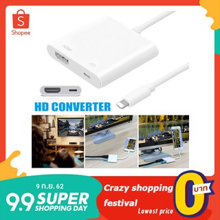 ภาพขนาดย่อของภาพหน้าปกสินค้าสายเคเบิ้ล HD สาย HDMI Digital AV TV พร้อม iPhone X 8 7 6 Plus iPad จากร้าน zkgood.th บน Shopee