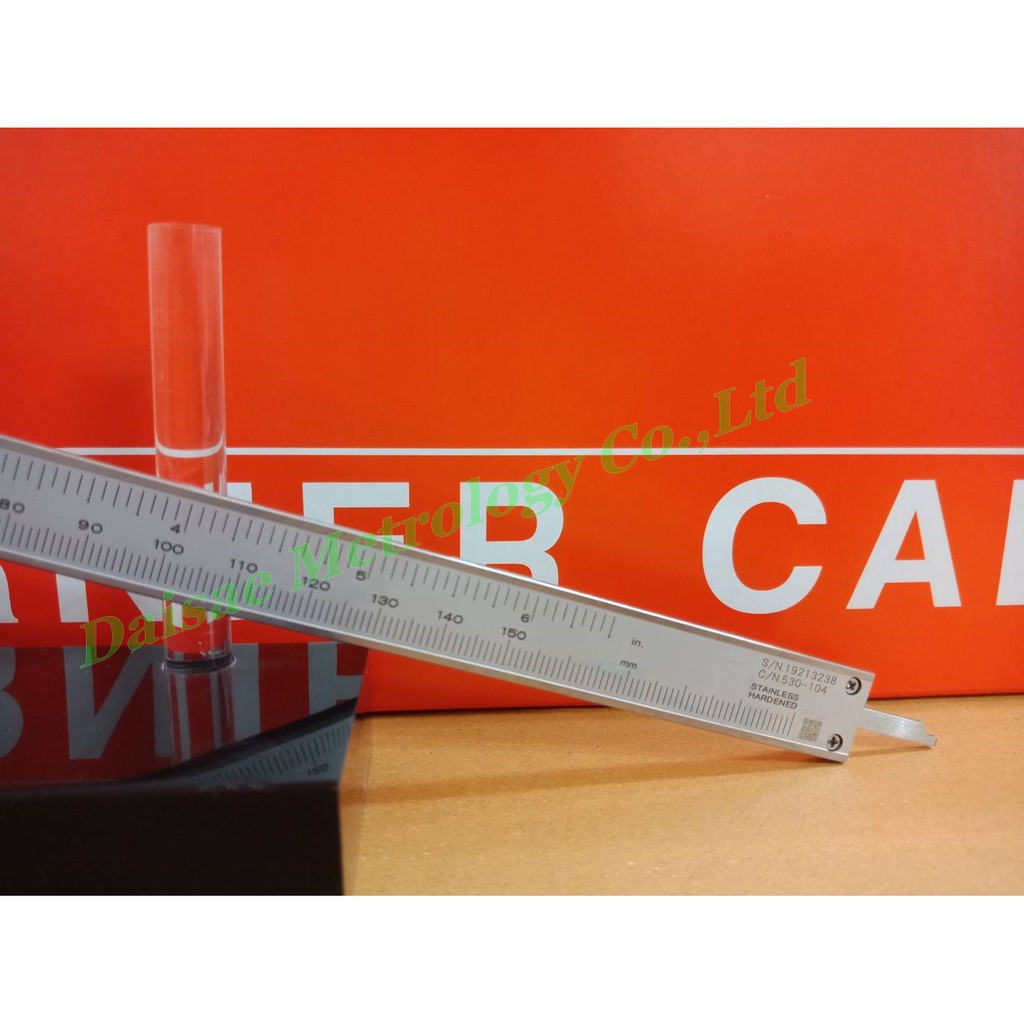 mitutoyo-vernier-caliper-รุ่น-530-104-ค่าความละเอียด-0-05mm-สินค้าใหม่-ภาพถ่ายจากสินค้าจริง