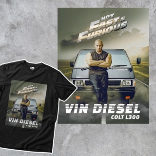  100%COTTONเสื้อผ้า COMBED DISTRO FAST FURIOUS VIN DIESEL COLT L300 วัสดุคุณภาพดี เรียบง่าย sizes-5xl