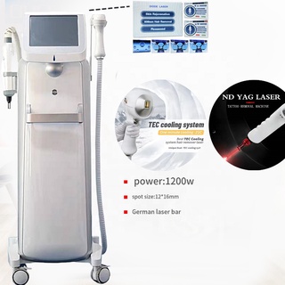 2 in 1 Diode 808nm Laser beauty machine 808nm Diode Laser Hair Removal machine nd-yag laser device Picosecond Laser 7XRF