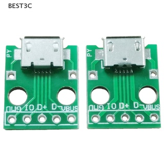 Best3c ตัวเชื่อมต่ออินเตอร์เฟซ Micro Mini USB A ตัวผู้ USB 2.0 3.0 A ตัวเมีย USB B 10 ชิ้น