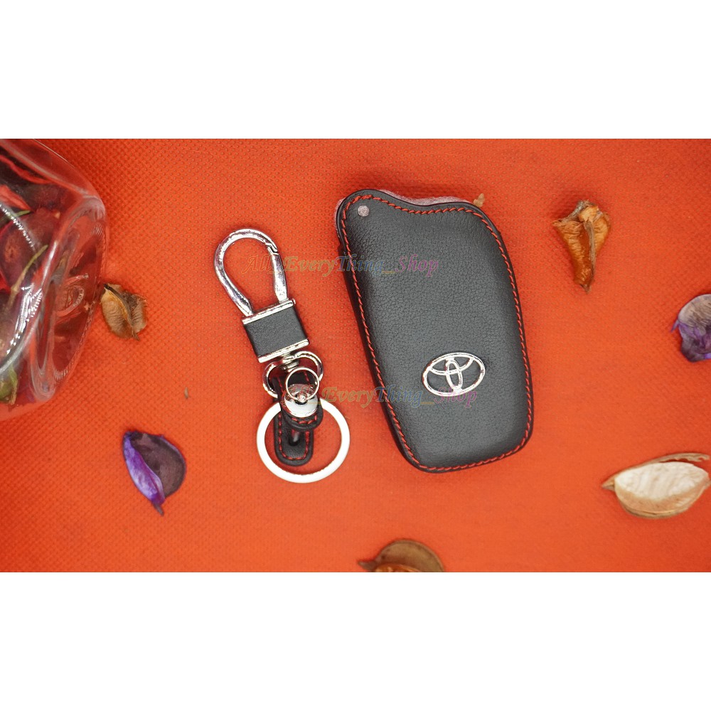 ซองหนังกุญแจรถยนต์-ซองหนังแท้-ซองรีโมท-เคสกุญแจหนังแท้-toyota-revo-smart-key