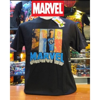 เสื้อMarvel ลาย Fantastic Four สีดำ (mvx-120)