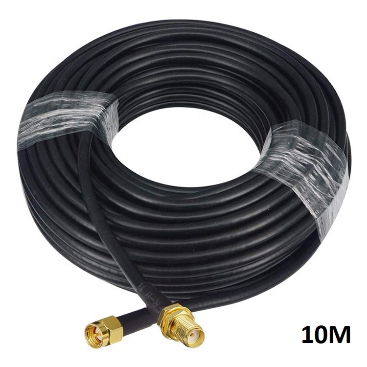 สายอากาศ PR-SMA Cable RG58 Low Loss 10 เมตร WiFi WAN Router 10M Wi-Fi ...