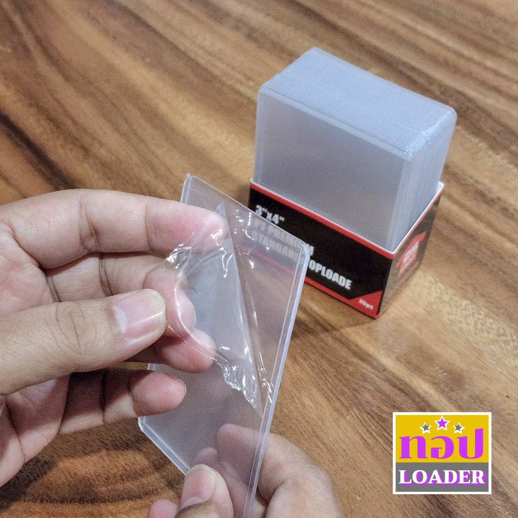 CGA Toploader 35PT กรอบใส กรอบแข็ง กรอบใส่การ์ด แบบยกแพ็ค | Shopee Thailand