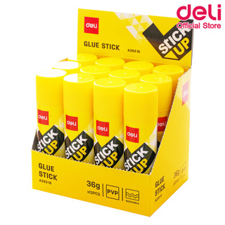 Deli A20310 Glue Stick กาวแท่งขนาด 36 กรัม Non-Toxic (แพ็ค 12 แท่ง) กาว กาวแท่ง อุปกรณ์สำนักงาน เครื่องเขียน กาวแท่งพกพา