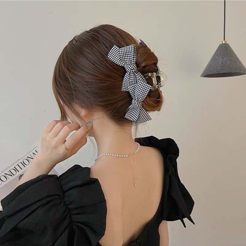 cleoes-sweet-korean-style-hairpins-simple-shark-clip-women-hair-claw-elegant-bowknot-solid-color-temperament-lattice-acrylic-hair-accessories-multicolor