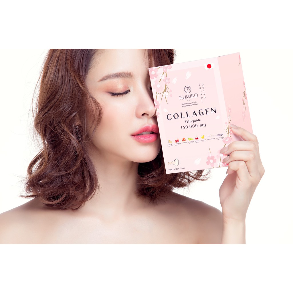 ของแท้มีบาร์โค๊ต-คูมิโกะ-คอลลาเจน-kumiko-collagen-1-กล่อง-บรรจุ-7-ซอง