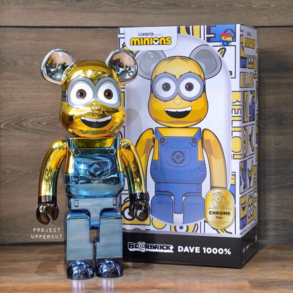 BE@RBRICK DAVE Chrome Ver. 1000% – TOYQUBE.COM
