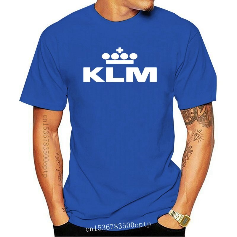 ใหม่-เสื้อยืด-พิมพ์ลาย-klm-dutch-airline-aviation-gkllhe53elaelc24