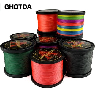 สินค้า Tali mancing ghotda 8เส้น1000เมตร500เมตร300เมตร100เมตรถักเปียสาย M ultifilament 100% PE สายการประมงถัก22LB 78LB FI