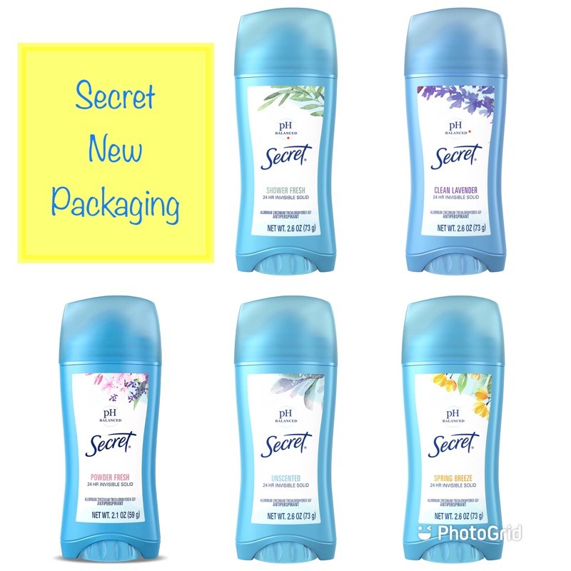 Secret Invisible Solid Antiperspirant and Deodorant | Shopee Thailand