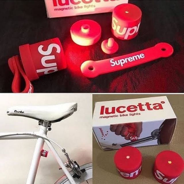Supreme Lucetta Magnetic Bike Lights Red 100 Shopee Thailand
