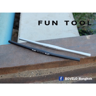 แฮนด์ตรงเสือภูเขา FUN TOOL 31.8 x 600มม / สีดำ สีเงิน