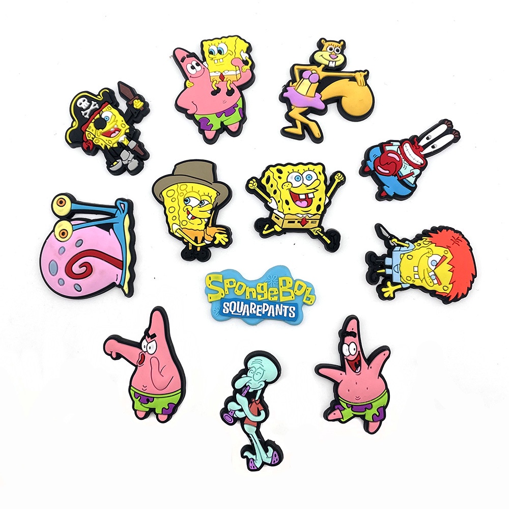 crocs-jibbitz-crocs-charm-การ์ตูน-spongebob-squarepants-diy-อุปกรณ์ตกแต่งรองเท้า-diy-ตกแต่งหัวเข็มขัดรองเท้ารองเท้าแตะ