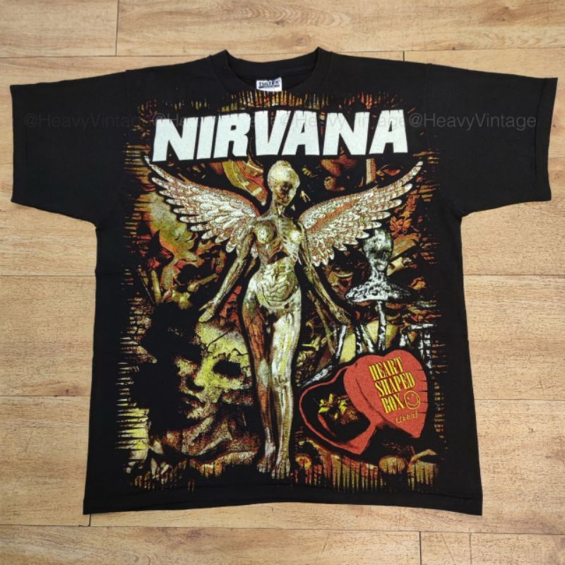 nirvana-bootleg-overprint-เสื้อวง-เสื้อวงดนตรี-เสื้อวงร็อค-เสื้อลายปีกนางฟ้า