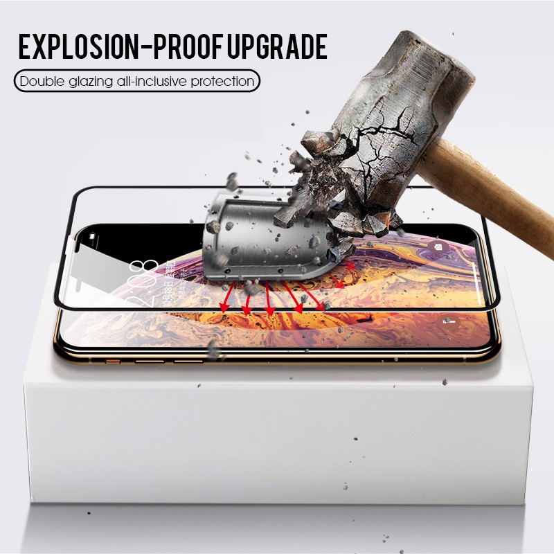 ฟิล์มกระจกนิรภัย-เต็มจอขอบโค้ง-for-iphone-11-pro-x-xr-xs-max-glass-iphone-11-11-pro-max-screen-protector
