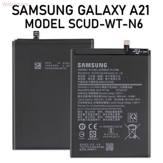 แบตเตอรี่ แบตเตอรี่เดิมสำหรับ Samsung Galaxy A21 แบตเตอรี่รุ่น SCUD-WT-N6