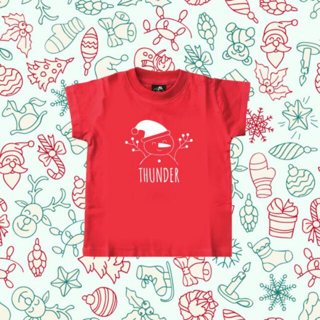 เสื้อพิมพ์ชื่อลูก-xmas-น่ารักๆผ้าดี-มีตัวเดียวในโลกไม่ซ้ำใครจ้า