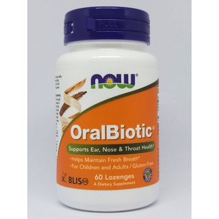 ภาพขนาดย่อของภาพหน้าปกสินค้าNOWS OralBiotic Blis K12 Promotes Healthy Oral Bacteria - 60 Lozenges : จุลินทรีย์เพื่อสุขอนามัยในช่องปากและลำคอ จากร้าน qualitygoods289 บน Shopee