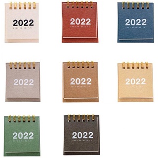 ปฏิทินตั้งโต๊ะ ปี 2022 Simple mini Desktop Paper simple Calendar dual Daily Scheduler Table Planner Yearly Agenda Organizer School office supplies kids Christmas gift