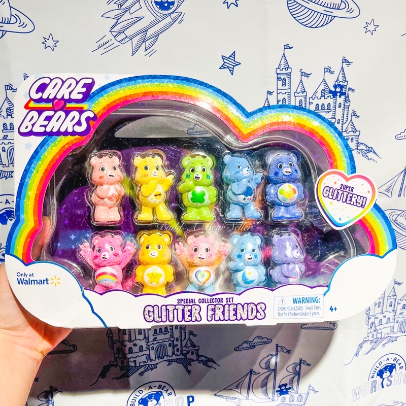 usa-ขายดี-รุ่นพิเศษ-ชุบกลิทเตอร์-โมเดล-แคร์แบร์-carebears-figures-set-glitter-สินค้าจากอเมริกา-ของแท้