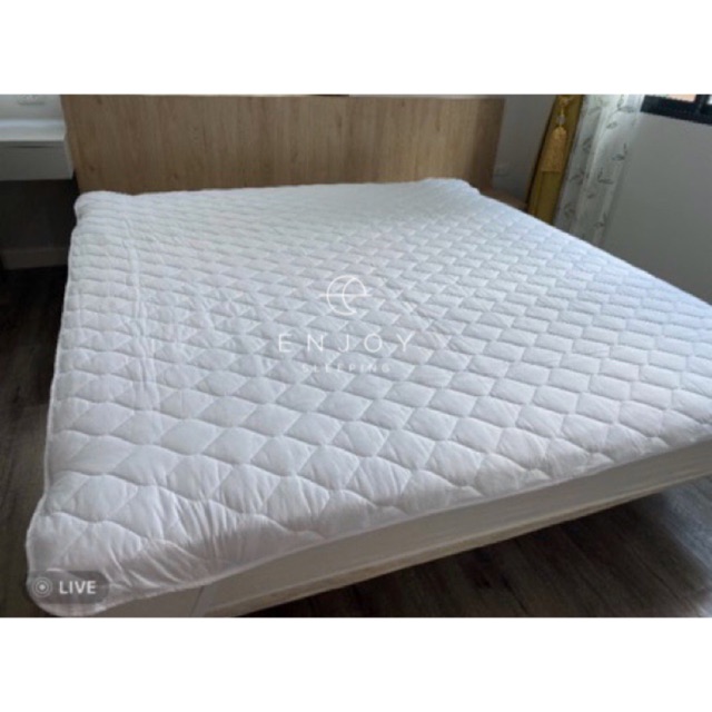 รูปภาพของEnjoysleeping ผ้ารองกันเปื้อน ผ้ารองที่นอน กันเปื้อน ผ้าปูที่นอน ผ้าปูกันเลอะ mattress protector pad ผ้าคลุมเตียง บุใย ที่นอนลองเช็คราคา