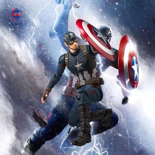 ภาพหน้าปกสินค้า(Caere) Photograph Prop Avengers Endgame Model Marvel Captain America Action Figure Vibrant Color for Movies Lover ที่เกี่ยวข้อง