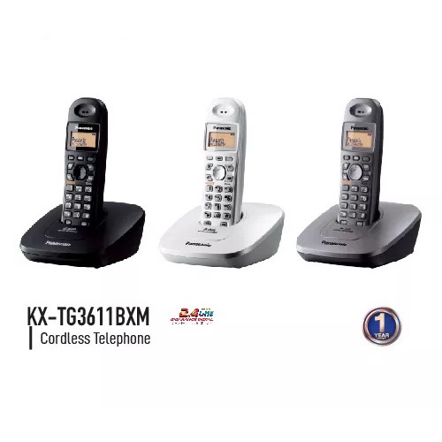 ราคาและรีวิวโทรศัพท์ไร้สาย PANASONIC KX-TG3611BX รับประกันศูนย์ PANASONIC 1ปี KX-TG3611
