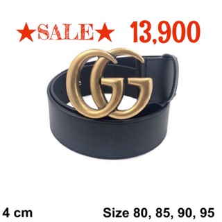 ✨NEW✨ Gucci Leather Belt with GG Gold Buckle 4cm