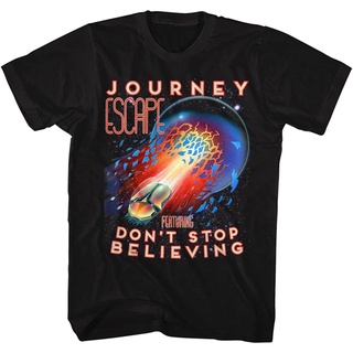 เสื้อยืด ผ้าฝ้าย พิมพ์ลาย Journey Escape Dont Stop Believing Guitar สําหรับผู้ชาย