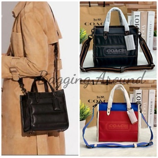 COACH FIELD TOTE 22 WITH COLORBLOCK QUILTING AND COACH BADGE