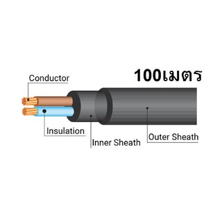 สายไฟ-iec-10-nyy-2x2-5-สายไฟหุ้มฉนวน-100เมตร-เดินลอยในอากาศ-ร้อยท่อฝังผนังคอนกรีต-ร้อยท่อเดินใต้ฝ้าอาคาร