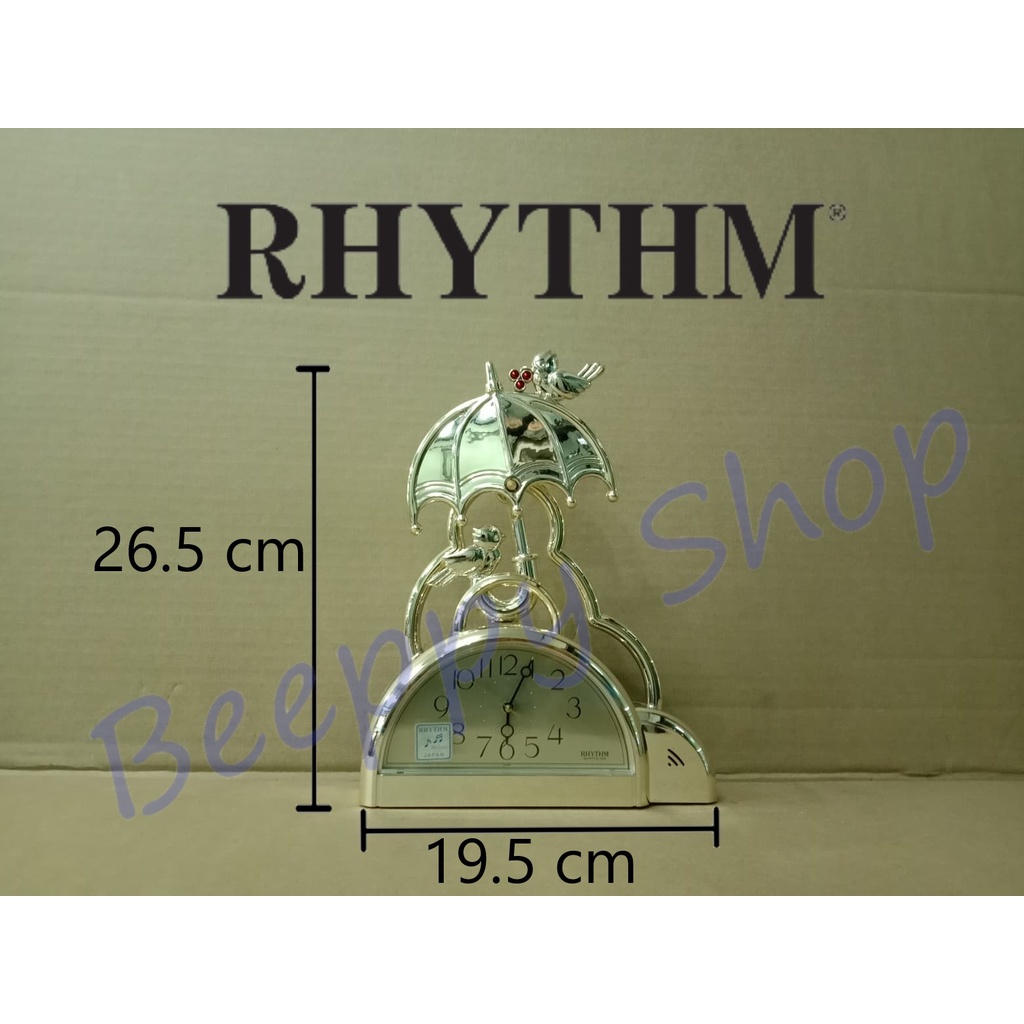 นาฬิกาตั้งโต๊ะ-นาฬิกาปลุก-นาฬิกาประดับห้อง-ยี่ห้อ-rhythm-รุ่น-4rp695-ของแท้