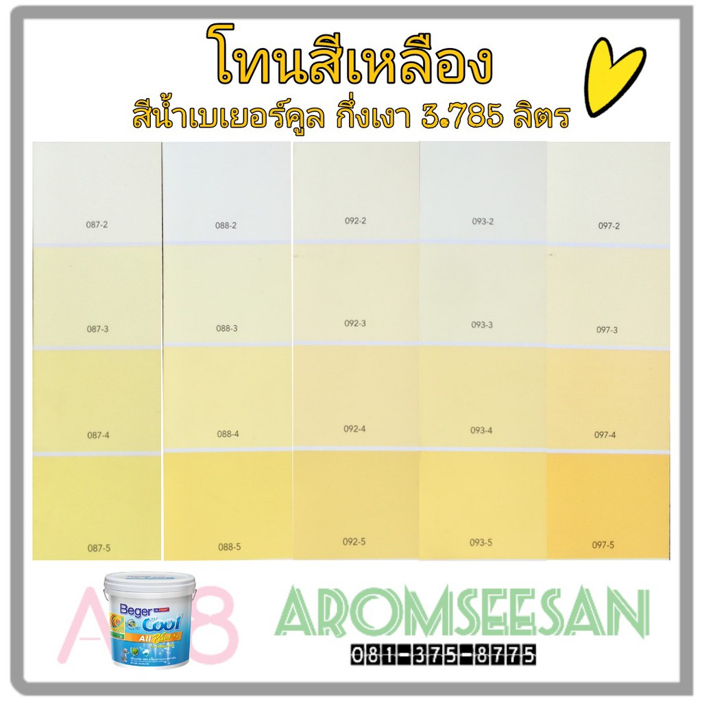 สีน้ำเบเยอร์คูล-ออลพลัส-ซูเปอร์เซรามิกชิลด์-กึ่งเงา-สีเช็ดได้-สีทนร้อน-เกรด-10-ปี-โทนสีเหลือง-ขนาด-3-785-ลิตร