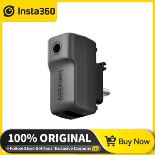 Insta360 X3 อะแดปเตอร์ไมโครโฟน สําหรับกล้องแอคชั่น Insta360 One X3 3.5 มม.