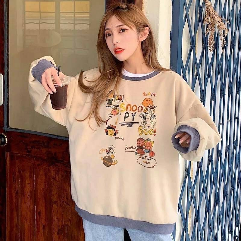 เสื้อแขนยาวลายสนุ๊ปปี้-snoopy-snoopy-ling-sleeve-shirt