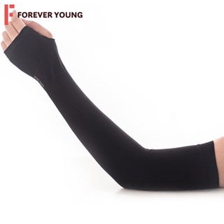 TForever Young-พร้อมส่งจากไทย ปอกแขนกันUV ปอกแขนกันแดด มีช่องใส่นิ้วหัวแม่มือ รุ่น ZT-01