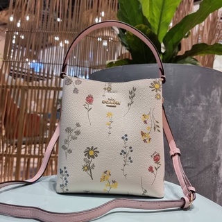 COACH C3598 SMALL TOWN BUCKET WITH SPACED WILDFLOWER PRINT