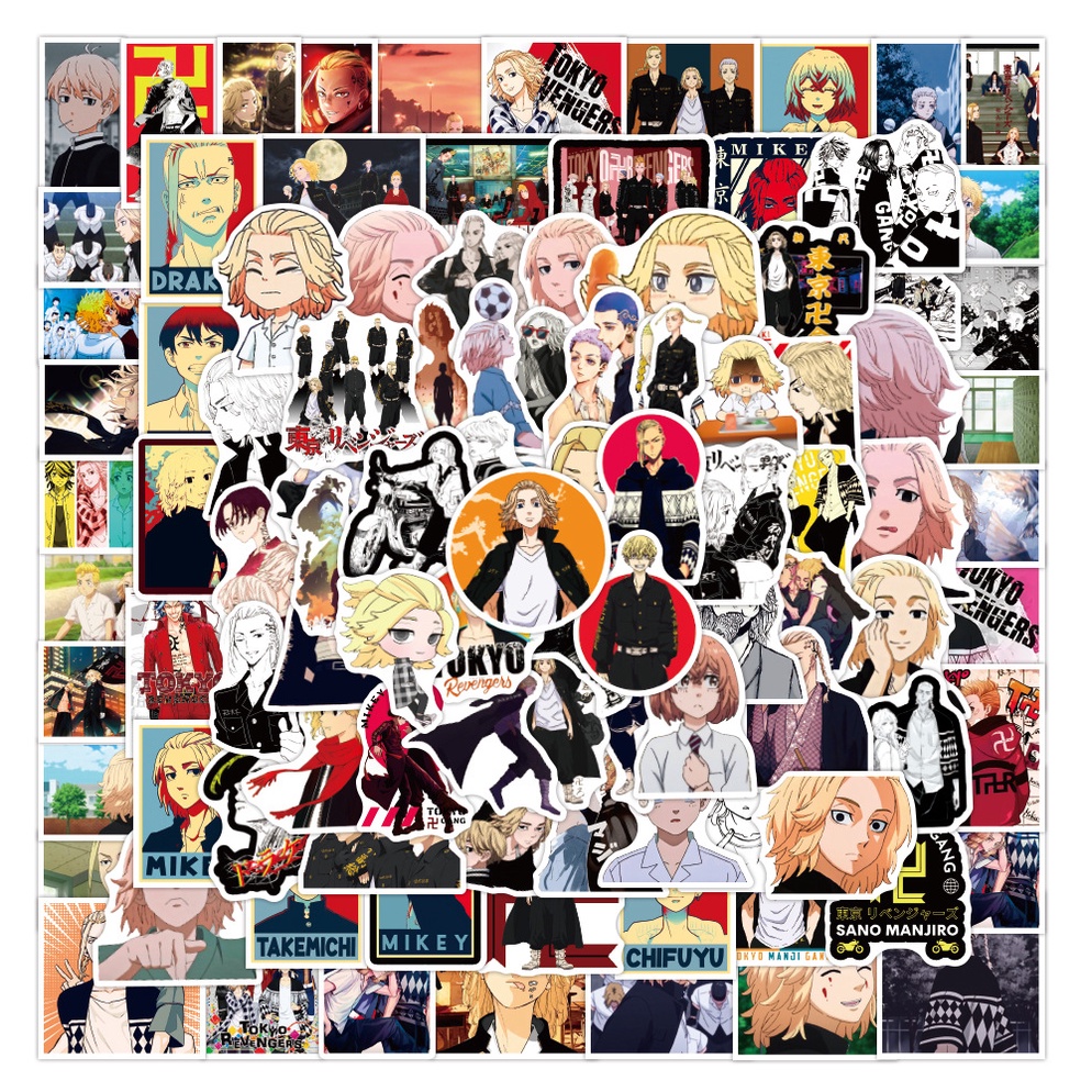 สติ๊กเกอร์-tokyo-revengers-anime-manga-กันน้ํา-2-แบบ-50-ชิ้น