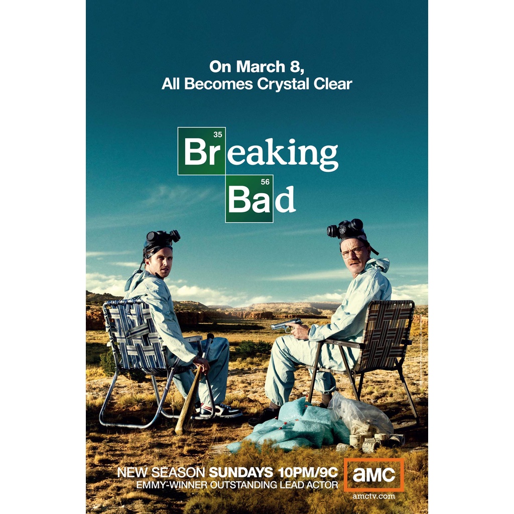 โปสเตอร์หนัง Breaking Bad ดับเครื่องชน คนดีแตก ซีรี่ย์ Movie Poster ภาพ