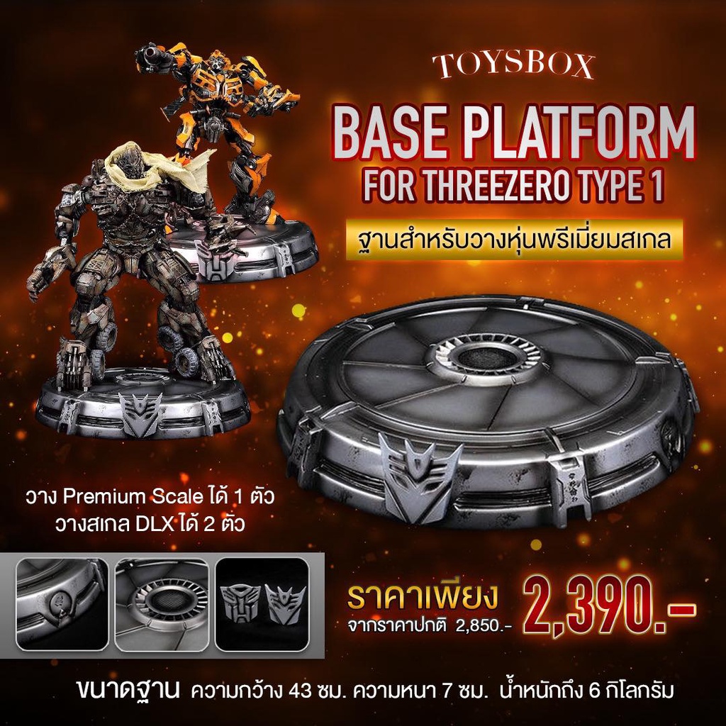 (พรีออเดอร์) TOYSBOX - BASE PLATFORM FOR THREEZERO | Shopee Thailand