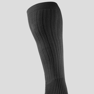 ถุงเท้าผู้ใหญ่แบบยาวให้ความอบอุ่นสำหรับเดินป่ารุ่น SH100 Warm แพ็ค 2 คู่ (สีดำ)