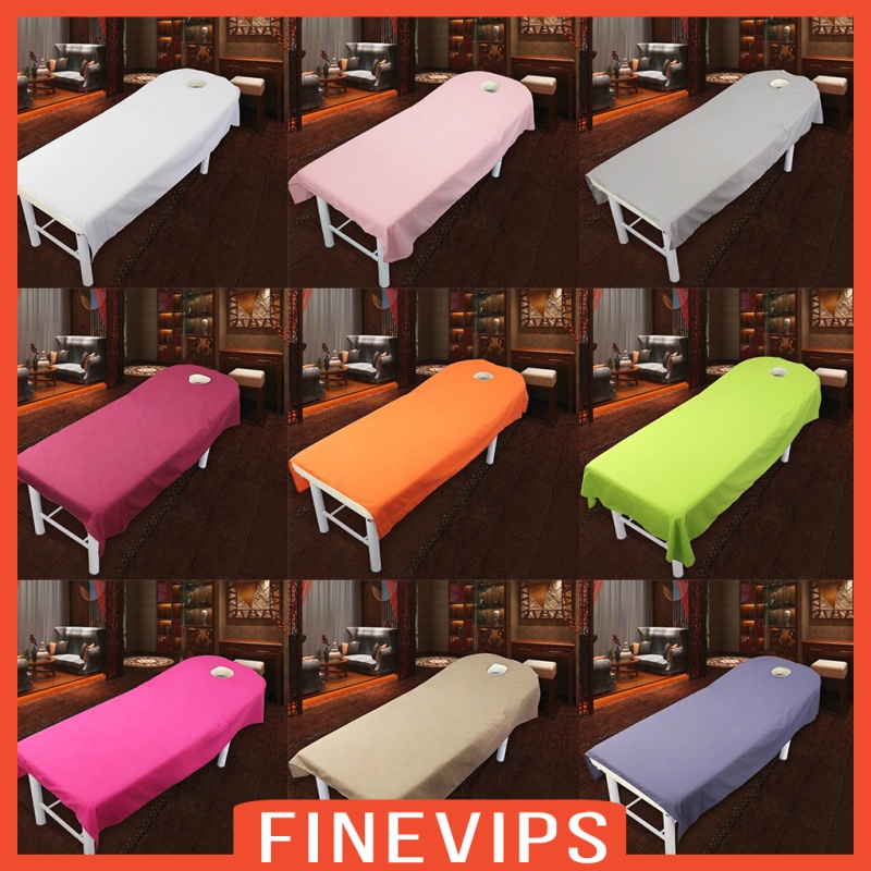 finevips-ผ้าคลุมเตียง-นวดสปา-สปา-แบบนุ่ม-สีขาว-มีรู