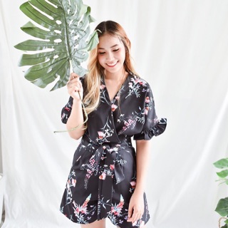 Ava jumpsuit black floral