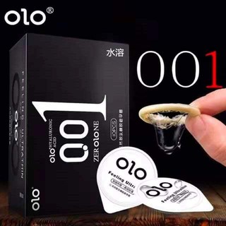 สินค้า ถุงยางอนามัย OLO กลิ่นช็อกโกแลต บาง 0.01 มม. 10 ชิ้น / 1 กล่อง CONDOM OLO 0.01 MM SIZE 52 MM.
