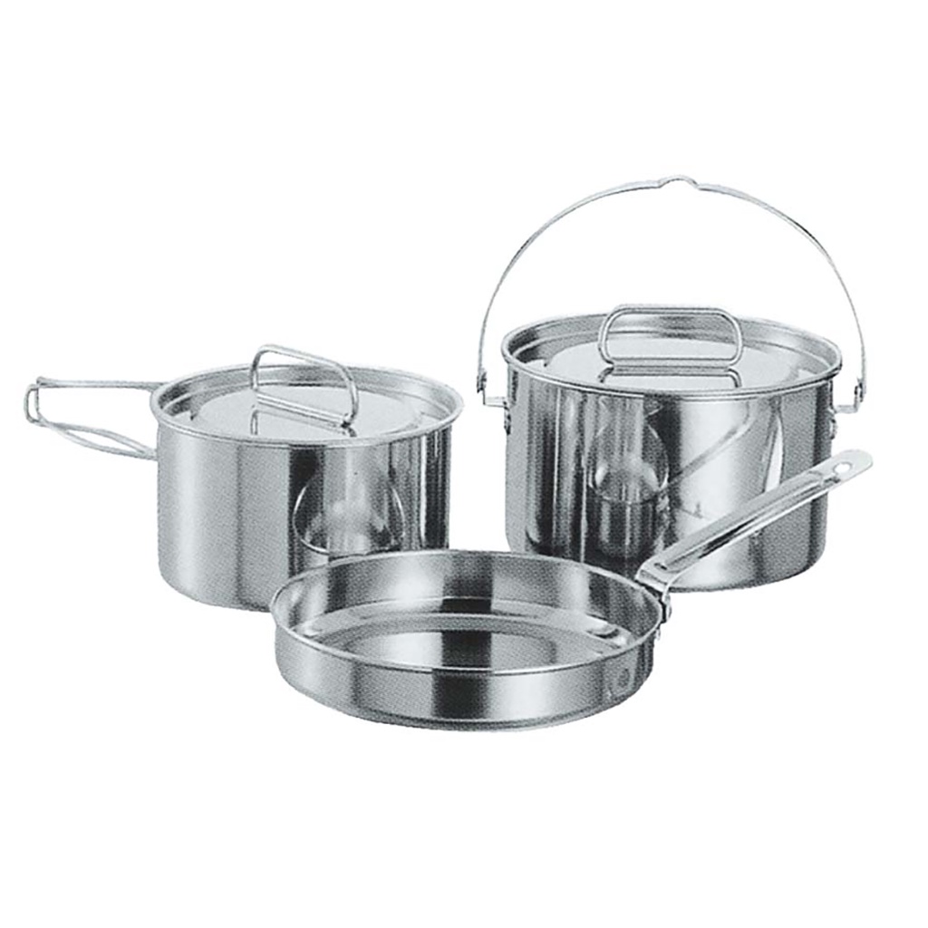 captain-stag-laguna-stainless-cooker-m-set-ชุดทำอาหาร-ชุดทำอาหารสแตนเลส-ชุดทำอาหารแคมป์ปิ้ง